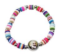 KUSTOM ART Braccialetto Religioso San Padre Pio Colorato Elegante e Resistente ADAM4