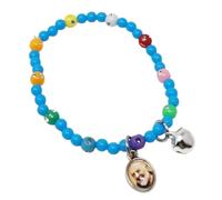 KUSTOM ART Braccialetto Religioso San Padre Pio Colore Azzurro Elegante e Resistente 800/203 K