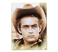 Kustom Art Calamita (magnete) Serie Attori Famosi James Dean Stile Vintage per Frigorifero/Garage/Bar Stampa su Legno 10x6 cm