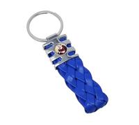 KUSTOM ART Portachiavi San Padre Pio Design Intrecciato in Metallo Elegante e Resistente Colore Blu