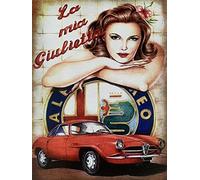 KUSTOM ART Poster da Parete Serie Pubblicità Retro' Vintage la mia Giulietta Senza Cornice 30x40 cm. Stampa Artistica su Carta Patinata