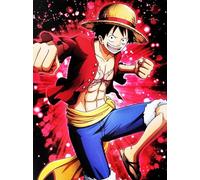 KUSTOM ART Poster Decorativo da Parete Serie Manga e Anime One Piece Monkey D. Luffy Rufy Cappello di Paglia Stampa Artistica su Carta Patinata 40x30 cm Senza Cornice