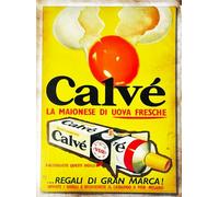 KUSTOM ART Poster Decorativo da Parete Serie Pubblicità Vintage Maionese Mayonnaise Stampa Artistica su Carta Patinata 40x30 cm Senza Cornice