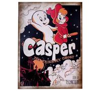 KUSTOM ART Poster Serie Locandine Film Celebri Casper The Friendly Ghost Fantasy Brad Silberling Cartoon Stampa STILE VINTAGE su Carta Patinata 40x30 cm.