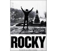 KUSTOM ART Quadro da Parete o da Tavolo Serie Locandine Film Celebri Rocky Sylvester Stallone Stampa Artistica su Legno 30x21