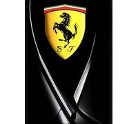 KUSTOM ART Quadro da Tavolo o da Parete Serie Sport Motori Formula Uno Cavallino Stampa su Legno 30x21 cm.