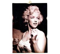 KUSTOM ART Quadro Quadretto Stile Vintage Serie Attori Hollywood Marilyn Monroe Stampa su Legno 18x25 cm. Arredamento Estetiste, Salone Bellezza, Parrucchieri