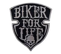 Kustom Factory - Toppa, motivo: teschio di motociclista