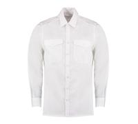 Kustom Kit Camicia da Pilota Conforme alla Taglia Manica Lunga Uomo (RW9798)