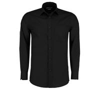 Kustom Kit da Uomo Manica Lunga Facile Ferro su Misura Popeline Camicia