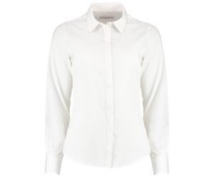 Kustom Kit Donna Poplin maniche lunghe su misura camicia KK242-Business Lavoro