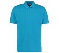 Kustom Kit Klassic Poly/Cotton Piqué Polo Blu turchese 5XL