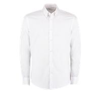 Kustom Kit Maniche Lunghe Slim Fit Oxford Cotone Twill Non Stirare Camicia