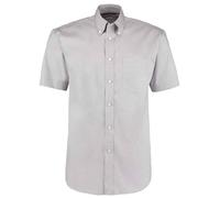 Kustom Kit Premium Manica Corta Facile Ferro Misto Cotone Camicia Oxford