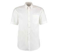Kustom Kit Premium Manica Corta Facile Ferro Misto Cotone Camicia Oxford