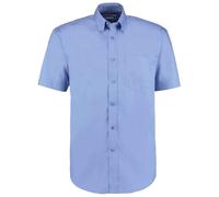 Kustom Kit Premium Manica Corta Facile Ferro Misto Cotone Camicia Oxford