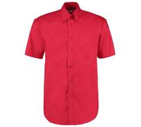 Kustom Kit Premium Manica Corta Facile Ferro Misto Cotone Camicia Oxford