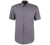 Kustom Kit Premium Manica Corta Facile Ferro Misto Cotone Camicia Oxford