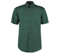 Kustom Kit Premium Manica Corta Facile Ferro Misto Cotone Camicia Oxford