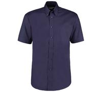 Kustom Kit Premium Manica Corta Facile Ferro Misto Cotone Camicia Oxford