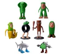 KutaKuta 8 Pezzi Tung Tung Tung Sahur Giocattolo, Figurine Italian Brainrot, Trallallero Trallalla Figure, Anime Action Figures in 3D Animali Modello, Figura da collezione versione per la decorazione