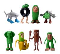 KutaKuta Set Action Figure Italian Brainrot - 8 Pezzi Tung Tung Tung Sahur Figures & Tralalero Tralala Toys, Creativo Personaggi Brainrot Decorazione da Scrivania per Collezione, Regali per gli Amici