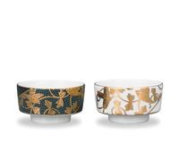 Kutani Yaki Oggetto Giapponese Sake Coppa Guinomi Set Di 2 Aochibu Uccello E