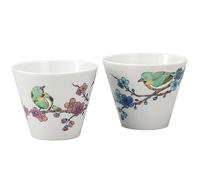 Kutani Yaki Oggetto Giapponese Shochu Wiskey Sake Coppa Set Bianco Occhio E Plum