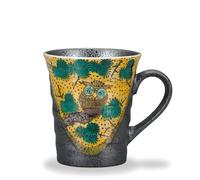 Kutani Yaki Porcellana Giapponese Tazza Tè Caffè Yoshida-Ya Gufo Fukuro Giappone
