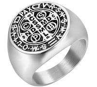 KUTCEK Anello con lettera da uomo, in acciaio al titanio, stile hip hop, punk, idea regalo per lui, anello con iniziale, vintage, urbano, streetwear, 8, Acciaio inossidabile