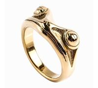 KUTCEK Anello in acciaio al titanio con principe ranocchio, unisex, gotico, punk, idea regalo, 11, Acciaio al titanio