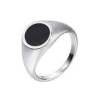 KUTCEK Anello rotondo da uomo in acciaio al titanio smaltato, stile punk, retrò, alla moda, anello da dito dalla personalità unica, 9