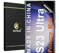 Kuteja Matt Privacy - Pellicola protettiva in TPU per Samsung Galaxy S23 Ultra [2 pezzi], protezione da sguardi indiscreti a 28°, anti-impronte, anti-riflesso