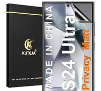 Kuteja Matt Privacy - Pellicola protettiva in TPU per Samsung Galaxy S24 Ultra [2 pezzi], protezione da sguardi indiscreti a 28°, anti-impronte, anti-riflesso