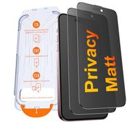 Kuteja Pellicola protettiva opaca in vetro temperato per iPhone 15 [2 pezzi], durezza 9H, pellicola protettiva per la rimozione automatica della polvere, anti-impronte, antiriflesso