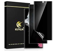 Kuteja Pellicola protettiva per Samsung Galaxy S22 Ultra Privacy, [sblocco impronte digitali] copertura completa Galaxy S22 Ultra Anti-Spy TPU pellicola protettiva per lo schermo, alta sensibilità