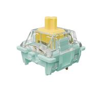 Kutethy X Gateron JADE Series Double-stage Spring Interruttori Meccanici per Tastiera Yellow V3 Pro, 3-Pin 55gf Linear/Pre Lubed/RGB/LED Interruttore (Yellow V3 Pro, 36 pezzi)