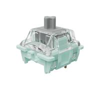 Kutethy X Gateron JADE Series - Interruttore meccanico a doppio stage Spring Silver V3 Pro, 3 pin, 45 gf, lineare/RGB/LED Pre Lubed (Silver V3 Pro, 108 pezzi)
