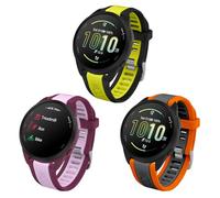 KUTEWEU 20mm Cinturino per Forerunner 165, Cinturini di Ricambio Bracciale Silicone Watchband per Galaxy Watch7 LTE 44mm/ Venu SQ Smartwatches Accessori (Verde Nero+Viola+Grigio Arancione)