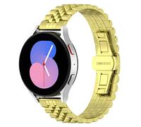 KUTEWEU 5 Perle Fissate Vite Rilascio Rapido Cinturino 20mm 22mm Acciaio Inossidabile Bracciale Orologio Ricambio Cinturino Chiusura Pieghevole per Uomo e Donna (20mm, Oro)