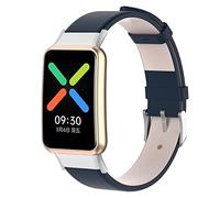 KUTEWEU Bracelet Compatibile con Oppo Watch Free, Sgancio Rapido Cinturino Strap PU Pelle Cinturino in Cinghia Bracciale Watchband per Oppo Watch Free Smartwatch Accessori - Uomini & Donne (Blu)