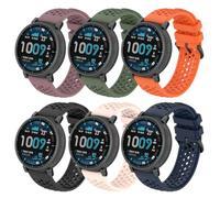 KUTEWEU Cinturino per Amαzfit Active Max/Oppo Watch X3, Cinturini di Ricambio Bracciale Strap Silicone Bracelet per Oneplυs watch4/Huαwei Watch GT Runner2 Smartwatch Accessori (6 Pezzi-a)
