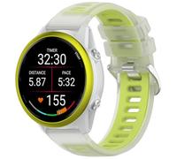 KUTEWEU Cinturino per Forerunner 570 42mm, 20mm Cinturini di Ricambio Bracciale Silicone Watchband per Forerunner 570/ Forerunner 158 Smartwatches Accessori (Clear Verde)
