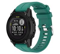 KUTEWEU Cinturino per Garmin Forerunner 745/945/935/Fenix 7/6/5 Bracciale, 22mm Silicone Cinturino per Fenix 5 Plus/6 Pro/7 Solar (Verde)