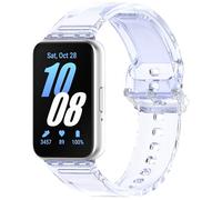 KUTEWEU Cinturino per Samsung Galaxy Fit 3 SM-R390/Galaxy Fit 2 SM-R220, Cinturini di Ricambio in Clear Silicone Sport per Galaxy Fit 3 R390/ Galaxy Fit 2 R220 Smartwatch (Fit 3, Viola Intenso)