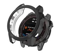KUTEWEU Custodia per Garmin Fenix7/Fenix7 Solar/Fenix7 Sapphire Solar, TPU Silicone Protettivo Case Skins Copertura Resistente Shell per Garmin Fenix6 GPS/Forerunner 945/Fenix5 Plus (Nero)