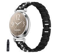 KUTEWEU Métal Cinturino Compatible avec Garmin Lily 2 Strap, 14mm Cinturini di Ricambio Bracciale Acier Inoxydable Sport Watchband per Garmin Lily 2 Smartwatch Accessori (Nero)