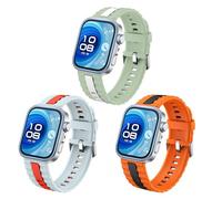 KUTEWEU Silicone Cinturino per Huawei Watch Fit 4/Fit3 Strap, Cinturini di Ricambio Bracciale Sport Watchband per Huawei Fit 4 Pro Smartwatches Accessori (Verde Bianco+Blu Rosso+Arancione Nero)