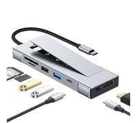 KUTEWEU USB C 3.2 Hub Adattatore USB 3.2/10 Gbps con l'espansione del disco rigido,4K@30Hz HDMI,USB-A 3.2,100W PD, SD/TF, 8 in 1 USB C Docking Station Informatica per Windows/Mac/Phone (8 in 1 HUB)