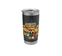 Kutna Hora disegnato a mano Repubblica Ceca Viaggio Punto di riferimento Regalo Bicchiere termico in acciaio inox doppia parete